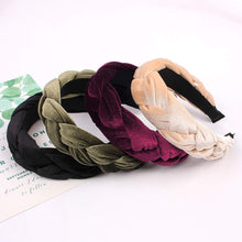 将图片加载到图库查看器，IVYU Big Padded Velet Braided Headbands Women Hair Head Bands - Ivyu Beauty
