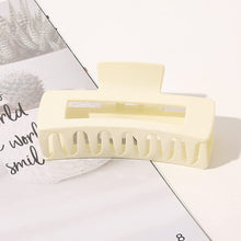 Load image into Gallery viewer, Ivyu Large Plastic Matte Jumbo Nonslip Claw Hair Clips Clear Brown Beige - Ivyu Beauty
