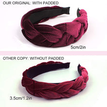 将图片加载到图库查看器，IVYU Big Padded Velet Braided Headbands Women Hair Head Bands - Ivyu Beauty
