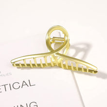 Load image into Gallery viewer, Ivyu Hair Claw Clips for Women - Nonslip Large Gold Metal Barrettes Matte Claw Hair Clips Accessories for Girls French Fashion Strong Hold Jumbo No Damage Hairclips for Thick Long Curly Hair Clips
