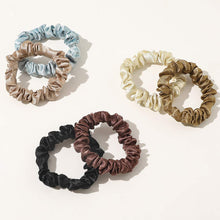 Load image into Gallery viewer, Scrunchies Silk Satin Hair Ties - Elestics Ponytail Holder Hair Bands Small Scrunchy For Thick Curl Hair No Crease Hair Ties Accessories Soft Ropes No Hurt Your Hair for Women and Girls - Ivyu Beauty
