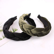 将图片加载到图库查看器，IVYU Big Padded Velet Braided Headbands Women Hair Head Bands - Ivyu Beauty
