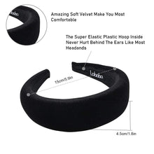 将图片加载到图库查看器，Headbands Women Hair Head Bands - 6 Pcs Diademas Para Mujer De Moda Accessories Velvet Padded Head Bands Cute Beauty Fashion Hairbands Girls Vintage Thick Hair Bands - Ivyu Beauty
