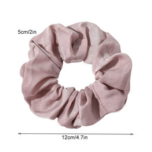 Load image into Gallery viewer, Silk Satin Scrunchies Women Hair Ties - Ivyu Big Scrunchy Ponytail Holder No Crease Hair Bands Soft Elastic No Hurt Your Hair for Vsco Girl Women White Black Gray Pink - Ivyu Beauty
