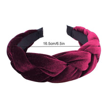 将图片加载到图库查看器，IVYU Big Padded Velet Braided Headbands Women Hair Head Bands - Ivyu Beauty
