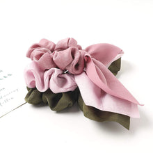 将图片加载到图库查看器，Ivyu Scrunchies Hair Ties Silk Satin Scrunchy - Cute Bow Bunny Ear Hair Elastic Ponytail Holder Bobbles Soft Elegant Elastic Hair Bands with Tail Ribbon - Ivyu Beauty
