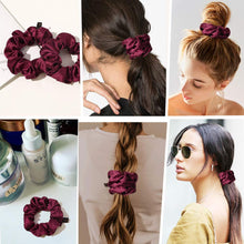将图片加载到图库查看器，Ivyu Scrunchies Hair Ties Satin Silk Red - Ivyu Beauty
