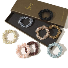 Load image into Gallery viewer, Scrunchies Silk Satin Hair Ties - Elestics Ponytail Holder Hair Bands Small Scrunchy For Thick Curl Hair No Crease Hair Ties Accessories Soft Ropes No Hurt Your Hair for Women and Girls - Ivyu Beauty
