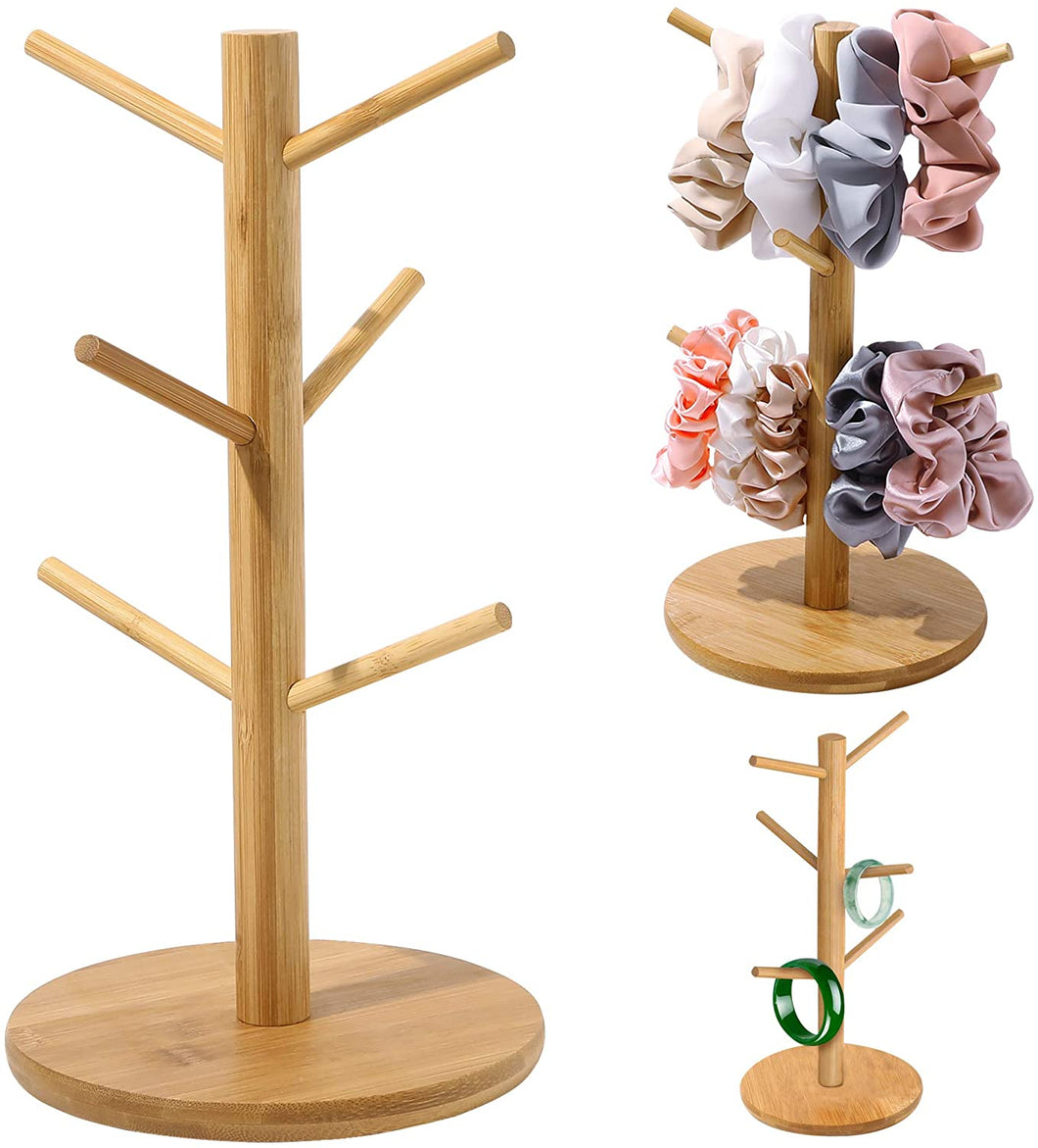 Scrunchie Holder Organizer Stand Bracelet Holder Accessories Jewelry Hair Tie Organizer Cute Stuff for Gils Bedroom The Perfect Hair Dresser Dislpay and Also can be Mug Tree Stand Cup Rack - Ivyu Beauty