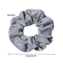 Load image into Gallery viewer, Silk Satin Scrunchies Women Hair Ties - Ivyu Big Scrunchy Ponytail Holder No Crease Hair Bands Soft Elastic No Hurt Your Hair for Vsco Girl Women Blue - Ivyu Beauty
