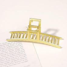 Load image into Gallery viewer, Ivyu Hair Claw Clips for Women - Nonslip Large Gold Banana Metal Barrettes Matte Claw Hair Clips Accessories for Girls French Fashion Strong Hold Jumbo No Damage Hairclips for Thick Long Curly Hair - Ivyu Beauty
