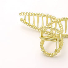 将图片加载到图库查看器，Hair Claw Clips for Women - Big Large Gold Metal Claw Hair Clips Accessories for Girls French Design Fashion Strong Hold Jumbo Jaw Banana Clamps for Thick Long Curly Half Bun Hair Adult Lady (4, Matel Gold) - Ivyu Beauty

