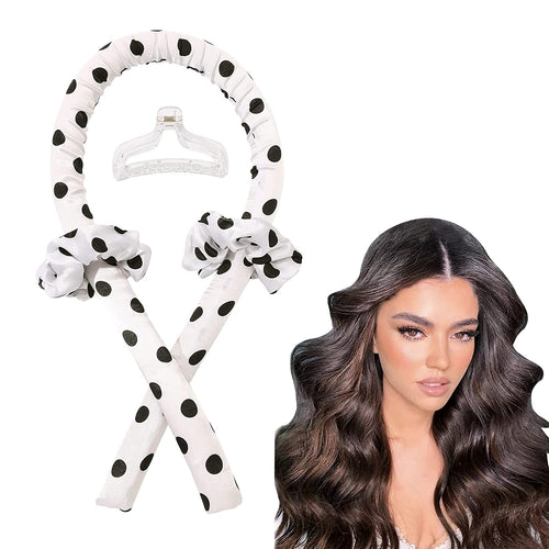 Heatless Hair Curler Curling Rod Headband Overnight for Long Hair Curls Waves Satin Jumbo Large Big No Heat Hair Roller for Women - Ivyu Beauty