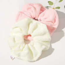 Load image into Gallery viewer, Ivyu Microfiber Hair Drying Scrunchies Towel Fiber - Buns Large Big Jumbo Scrunchie for Curl Hair for Shower Wet Anti Frizz Hair Products Absorbent Fast Terry Cloth Sleep Scrunchy Gift for Women Girls - Ivyu Beauty
