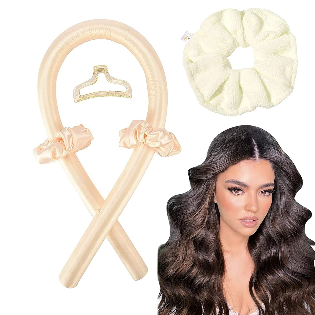 Heatless Hair Roller Curler for Women Hair Curlers for Long Hair Curling Rod Headband with Hair Clips and Scrunchie - Ivyu Beauty