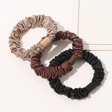 将图片加载到图库查看器，Silk Scrunchies Satin Hair Ties for Women - Small Hair Ties Scrunchy for Women Thick Hair Cute Soft Slip Mini Hair Elastics Ponytail Holder for Curly Hair No Damage Jumbo Hairties Gift for Girls - Ivyu Beauty
