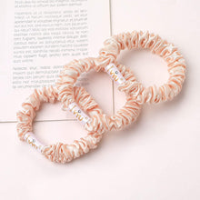 Load image into Gallery viewer, Ivyu Scrunchies Silk Satin Hair Ties Pink - Ivyu Beauty
