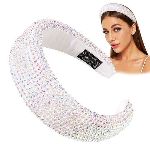 Ivyu Headbands for Women Girls Head Bands - Diademas Para Mujer De Moda Rhinestone White - Ivyu Beauty