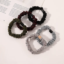 将图片加载到图库查看器，Hair Ties Silk Satin Scrunchies - Small Mini Thin Elestics Ponytail Holder Hair Bands Skinny Scrunchy For Thick Curl Hair No Crease Hair Ties Soft Accessories No Hurt Your Hair for Women and Girls - Ivyu Beauty
