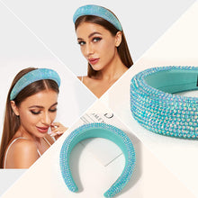 将图片加载到图库查看器，Ivyu Headbands for Women Girls Head Bands - Diademas Para Mujer De Moda Rhinestone Blue - Ivyu Beauty

