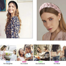 Load image into Gallery viewer, IVYU Headbands Women Hair Head Bands Braided HeadBand Twist Hairbands for Girls Black Pink Gray White Hair Band - Ivyu Beauty
