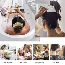 Load image into Gallery viewer, Ivyu Microfiber Hair Drying Scrunchies Towels Fiber - Buns Large Scrunchie for Curl Hair for Bed Pool Shower Warp Wet Anti Frizz Hair Products Absorbent Fast Terry Cloth Scrunchy Gifts For Women Girls - Ivyu Beauty
