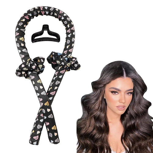 Heatless Hair Curler Curling Rod Headband Overnight for Long Hair Curls Waves Satin Jumbo Large Big No Heat Hair Roller for Women - Ivyu Beauty