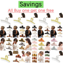 Load image into Gallery viewer, Ivyu Hair Claw Clips for Women - Nonslip Large Gold Metal Barrettes Matte Claw Hair Clips Accessories for Girls French Fashion Strong Hold Jumbo No Damage Hairclips for Thick Long Curly Hair Joint - Ivyu Beauty
