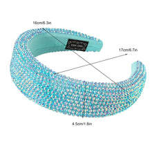 将图片加载到图库查看器，Ivyu Headbands for Women Girls Head Bands - Diademas Para Mujer De Moda Rhinestone Blue - Ivyu Beauty
