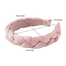 Load image into Gallery viewer, IVYU Headbands Women Hair Head Bands Braided HeadBand Twist Hairbands for Girls Black Pink Gray White Hair Band - Ivyu Beauty
