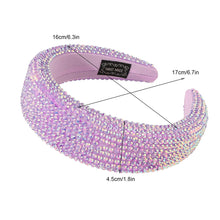 Load image into Gallery viewer, Ivyu Headbands for Women Girls Head Bands - Diademas Para Mujer De Moda Rhinestone Purple - Ivyu Beauty
