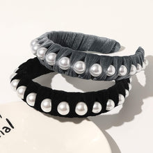 将图片加载到图库查看器，Ivyu Headbands for Women Head Bands - Diademas Para Mujer De Moda Velvet Pearl Headband Hair Accessories Hairbands for Girls No Slip Fashion Cute Headband Gifts for Women Black Gray - Ivyu Beauty
