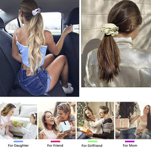将图片加载到图库查看器，Ivyu Satin Scrunchie Big Hairties (Yellow Series) - Ivyu Beauty
