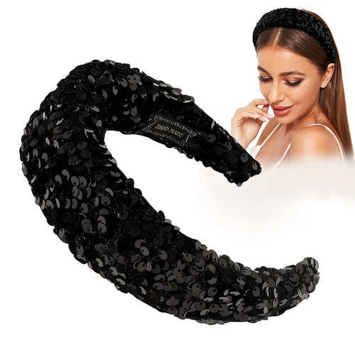 Ivyu Headbands Black Diademas Para Mujer De Moda Padded Headband - Ivyu Beauty