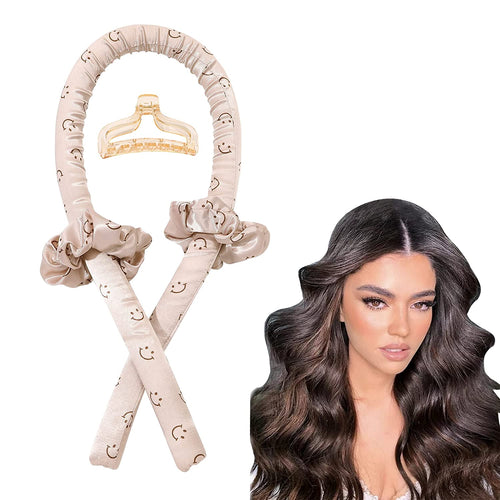 Heatless Hair Curler Curling Rod Headband Overnight for Long Hair Curls Waves Satin Jumbo Large Big No Heat Hair Roller for Women - Ivyu Beauty