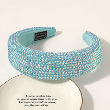 将图片加载到图库查看器，Ivyu Headbands for Women Girls Head Bands - Diademas Para Mujer De Moda Rhinestone Blue - Ivyu Beauty

