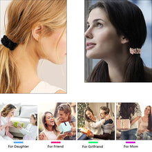将图片加载到图库查看器，Hair Ties Silk Satin Scrunchies - Small Mini Thin Elestics Ponytail Holder Hair Bands Skinny Scrunchy For Thick Curl Hair No Crease Hair Ties Soft Accessories No Hurt Your Hair for Women and Girls - Ivyu Beauty

