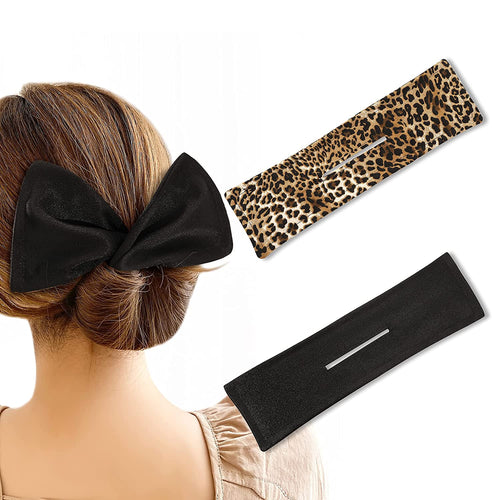 Ivyu Deft Bun Maker for Hair - Black Bow Scrunchies Chignon Maker - Ivyu Beauty