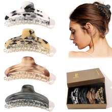 将图片加载到图库查看器，Ivyu Hair Claw Clips For Women - Tortoise Banana Jaw Clips for Girls Leopard Cheetah Print Accessories - Ivyu Beauty
