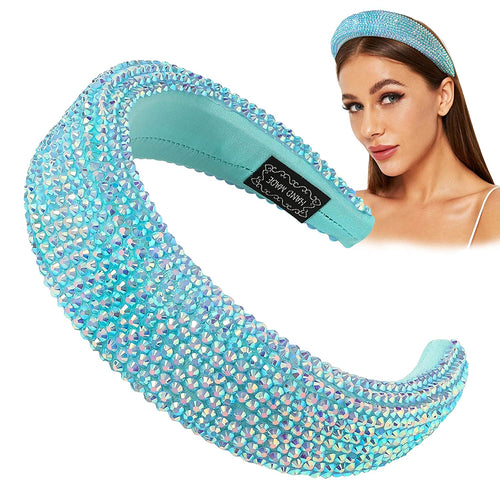 Ivyu Headbands for Women Girls Head Bands - Diademas Para Mujer De Moda Rhinestone Blue - Ivyu Beauty