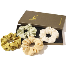 将图片加载到图库查看器，Ivyu Satin Scrunchie Big Hairties (Yellow Series) - Ivyu Beauty
