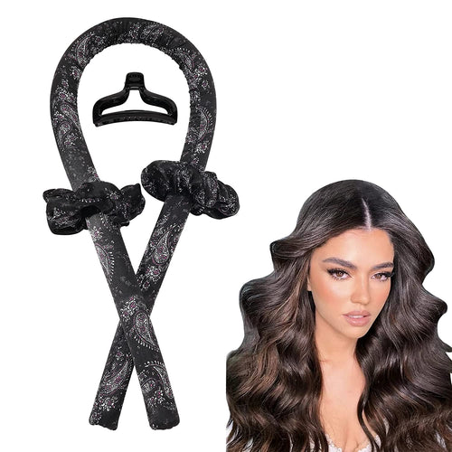 Heatless Hair Curler Curling Rod Headband Overnight for Long Hair Curls Waves Satin Jumbo Large Big No Heat Hair Roller for Women - Ivyu Beauty