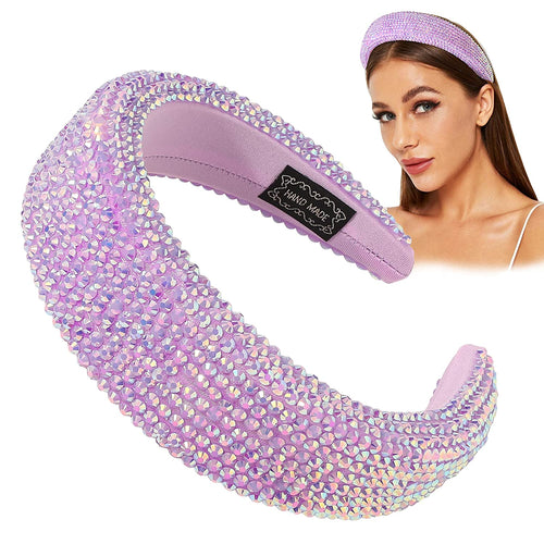 Ivyu Headbands for Women Girls Head Bands - Diademas Para Mujer De Moda Rhinestone Purple - Ivyu Beauty