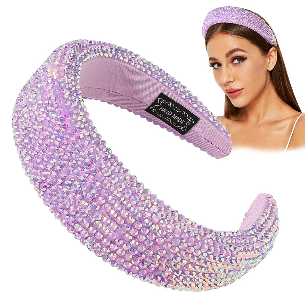 Ivyu Headbands for Women Girls Head Bands - Diademas Para Mujer De Moda Rhinestone Purple - Ivyu Beauty