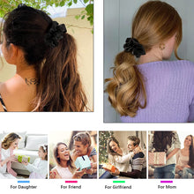将图片加载到图库查看器，Scrunchies Hair Ties Satin Silk - Hair Bands Scrunchy for Thick Curl Hair No Crease Hair Accessories for Women Soft Hair Tie Ponytail Holder No Hurt Your Hair - Ivyu Beauty
