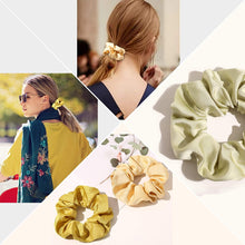 将图片加载到图库查看器，Ivyu Satin Scrunchie Big Hairties (Yellow Series) - Ivyu Beauty
