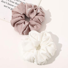 将图片加载到图库查看器，Scrunchies Hair Ties for Women - Big Silk Satin Scrunchie Exra Large Jumbo Gaint Oversized Cute Scrunchy for Curl Thick Hair Ligas Para el Cabello De Mujer Decorations Hair Accessories Gift for Girls - Ivyu Beauty
