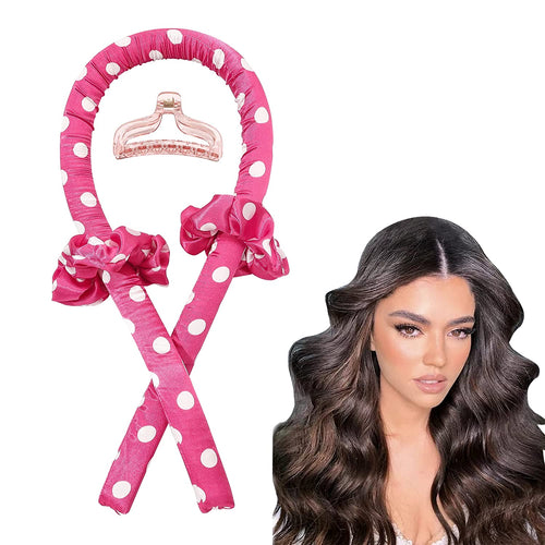 Heatless Hair Curler Curling Rod Headband Overnight for Long Hair Curls Waves Satin Jumbo Large Big No Heat Hair Roller for Women - Ivyu Beauty