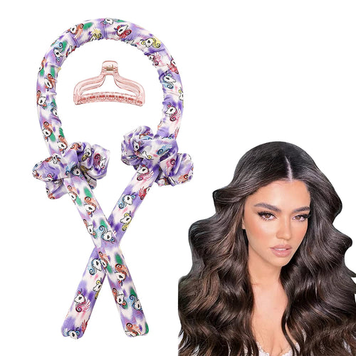 Heatless Hair Curler Curling Rod Headband Overnight for Long Hair Curls Waves Satin Jumbo Large Big No Heat Hair Roller for Women - Ivyu Beauty