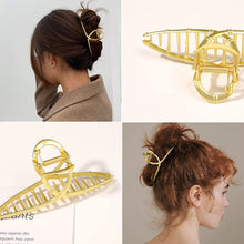Load image into Gallery viewer, Ivyu Hair Claw Clips for Women - Nonslip Large Gold Metal Barrettes Matte Claw Hair Clips Accessories for Girls French Fashion Strong Hold Jumbo No Damage Hairclips for Thick Long Curly Hair Joint - Ivyu Beauty
